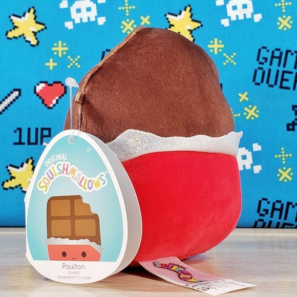 Squishmallows Toys Squishmallow Paulton The Chocolate Bar Snack 5